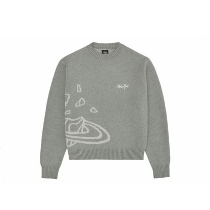 Broken Planet Knit Sweater 'Heather Grey'