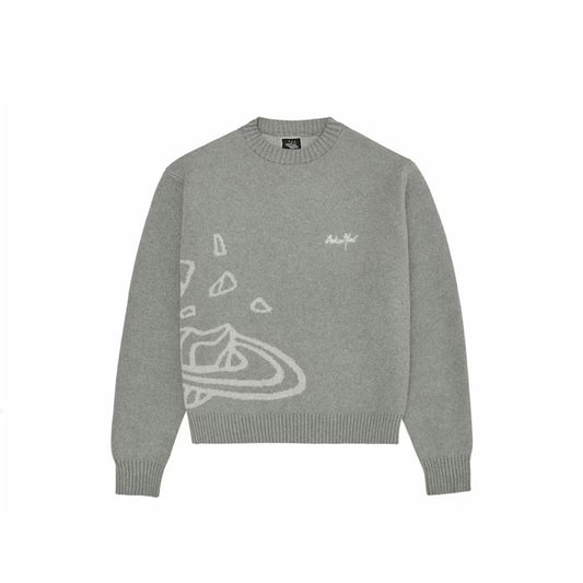 Broken Planet Knit Sweater 'Heather Grey'