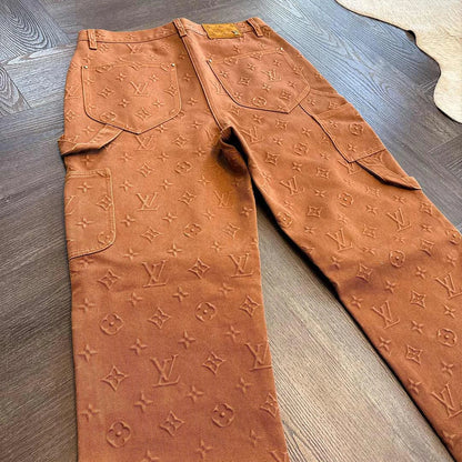 Louis Vuitton Brown Monogram Jeans