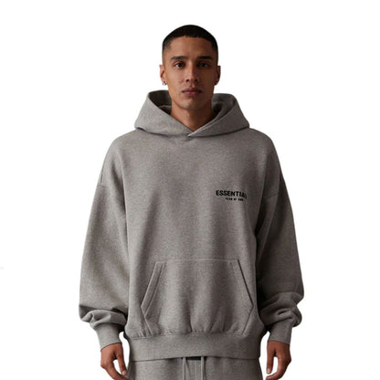 Fear of God Essentials Hoodie 'Dark Oatmeal' (SS22)