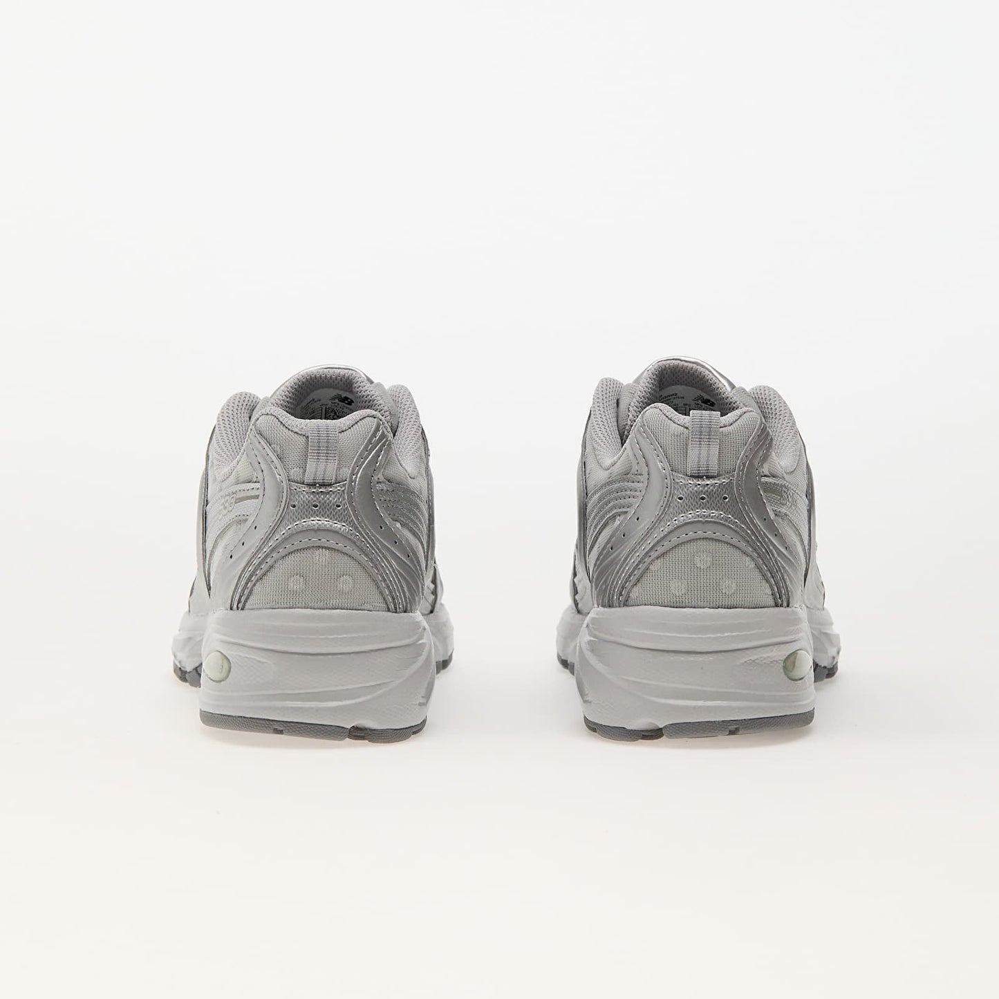 NB 530 silver metallic polka dots