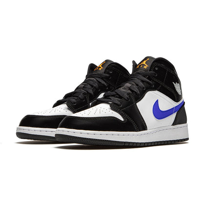 1 Mid Black Racer Blue White (GS)