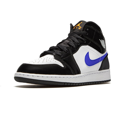 1 Mid Black Racer Blue White (GS)