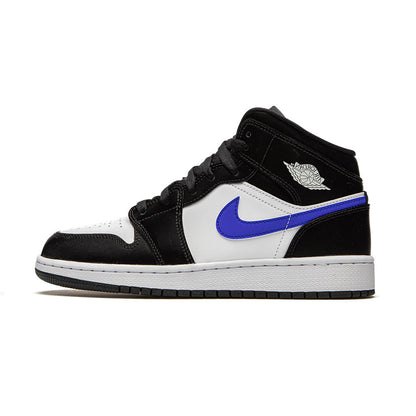 1 Mid Black Racer Blue White (GS)