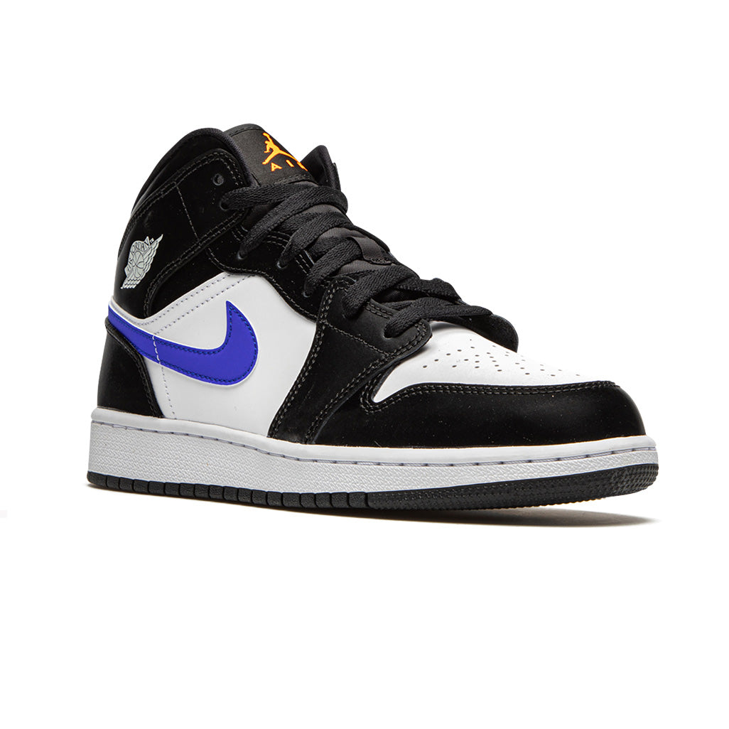 1 Mid Black Racer Blue White (GS)