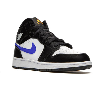 1 Mid Black Racer Blue White (GS)