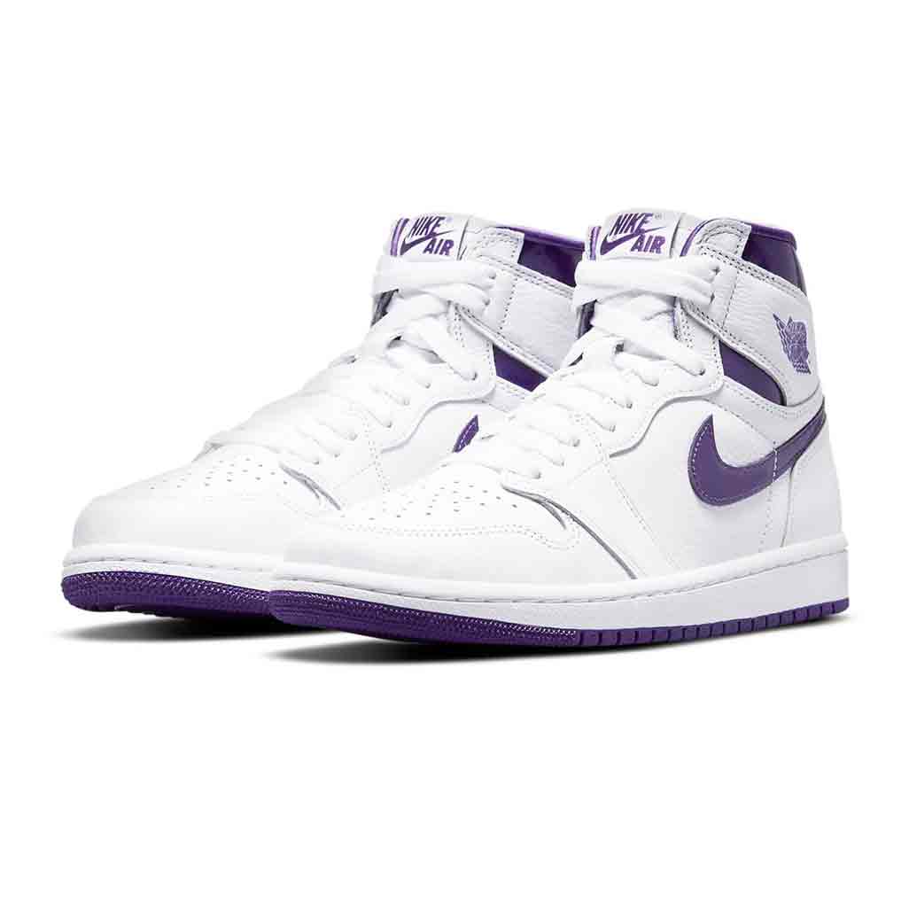 1 Retro High Court Purple White