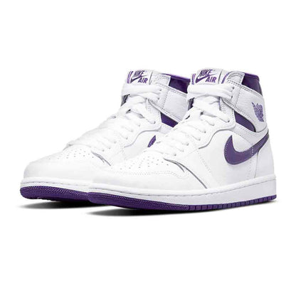 1 Retro High Court Purple White