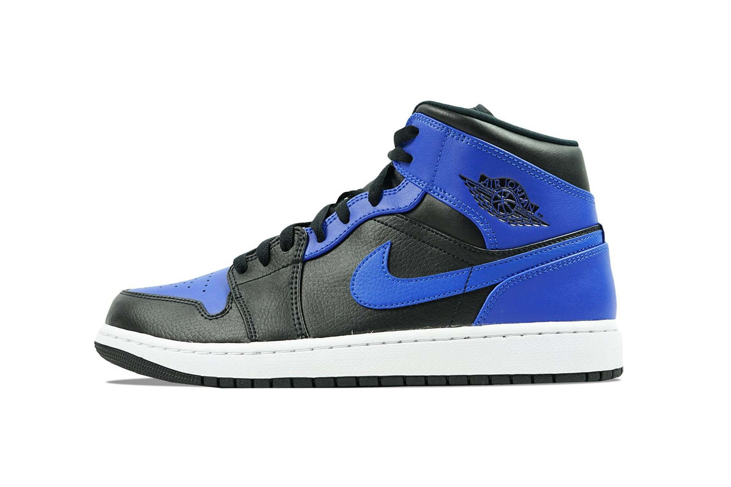 1 Mid Hyper Royal Tumbled Leather