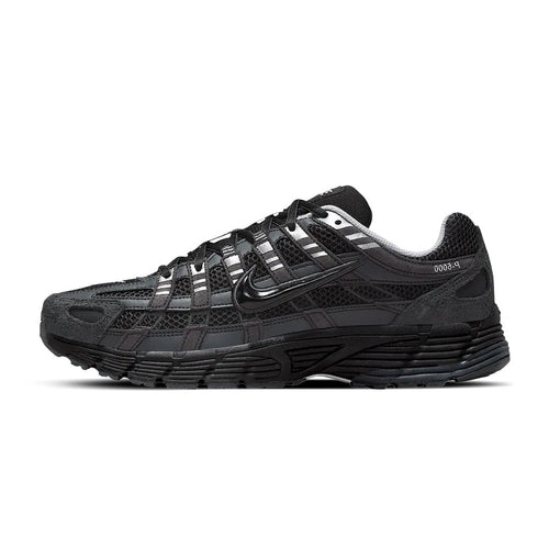 Nike P-6000 Suede Anthracite Black Chrome Metallic Silver