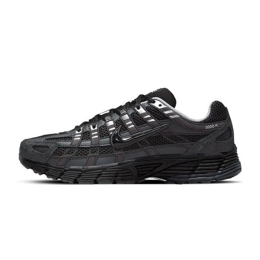 Nike P-6000 Suede Anthracite Black Chrome Metallic Silver