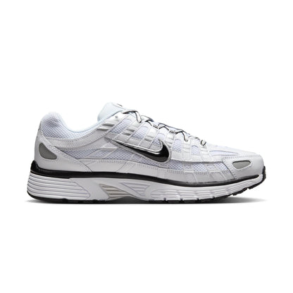 Nike P-6000 White Metallic Silver Black