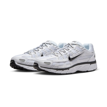 Nike P-6000 White Metallic Silver Black