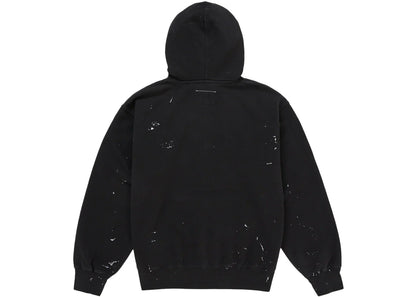 Supreme MM6 Maison Margiela Box Logo Zip Up Hooded Sweatshirt Black